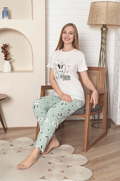 Rüyam pijama طقم بيجامة طويلة بأكمام قصيرة