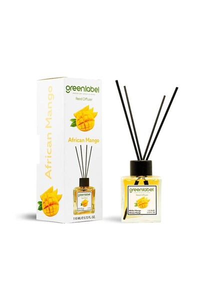 Greenlabel Odorizant Camera Red Diffuser cu betisoare 110ML Aroma African Mango