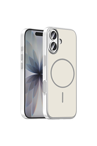 Nezih Case iPhone 17 Uyumlu Magsafe Sarj Destekli Metal Tuşlu Şık Kapak