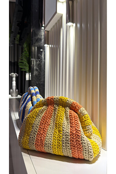 WOMANBAG Handmade Wicker Handbag Portfolio Clutch (26X16Cm)