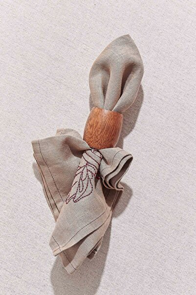 Paşabahçe Wooden Napkin Ring, Stylish Tableware Accessory