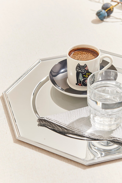 Paşabahçe Octagon Metal Supla 30 Cm, Stylish Presentation, Tableware Accessory