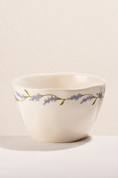 Paşabahçe Lavander Ceramic Salad Bowl, Stylish Tableware, Kitchen Accessory