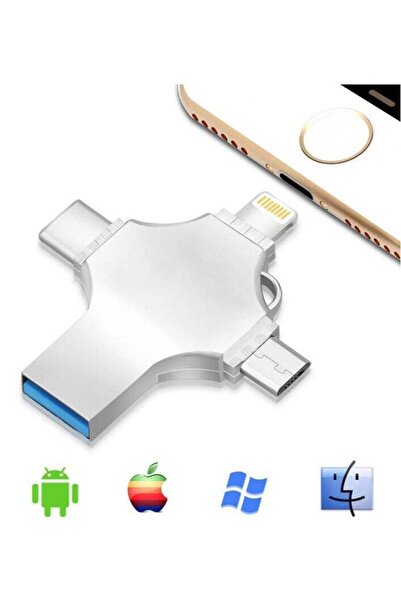 ELTRAZONE فلاش ميموري عالي السرعة 4 في 1 متعدد الوظائف OTG USB من نوع C، قرص ...