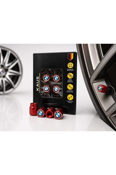 KAUS BMW ALÜMİNYUM SİBOP KAPAĞI(KIRMIZI)