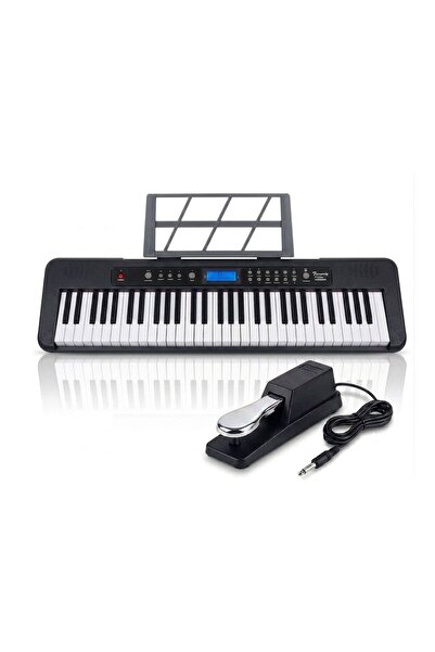 MegArya Aiersi A828 Touch Response 61 Keys Beginner Keyboard Built In Lesson ...