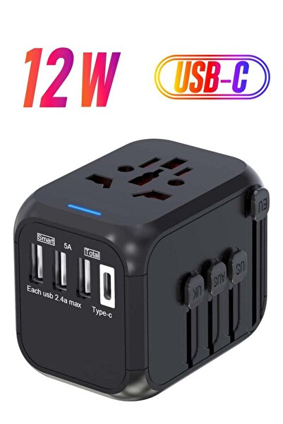 ELTRAZONE Universal adapter worldwide charger for UK/EU/US/AUS plug