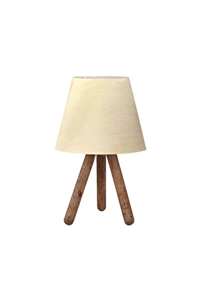Adore Veioza PWL-1071, textil si MDF, D22x32 cm - Bej-Nuc