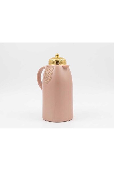 Thermos Arabic Style Luxury Vacuum Flask with Gold Arabesque Lid & Medallion ...