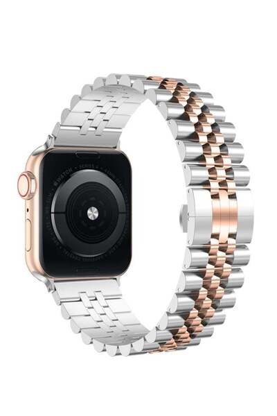 ELTRAZONE Stainless Steel Heavy Band for Apple Watch 41mm 40mm 38mm Series 8/...