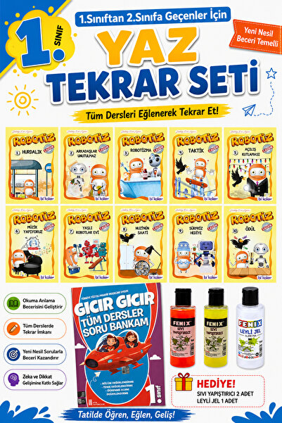 Ata Yayıncılık 1. Sınıftan 2.Sınıfa Geçenler İçin Hikayelerle Yaz Tekrar Seti...