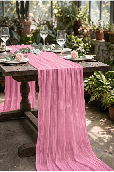 Soft Kare Bohemian Tulle Runner Tablecloth – Elegant Sophistication and Moder...