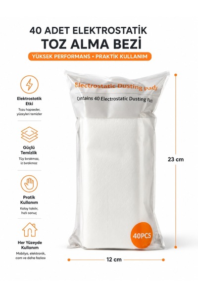 cleova Electrostatic Dusting Cloth 120 Pieces