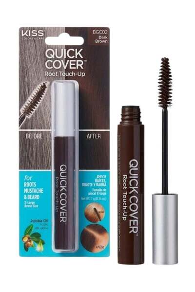 Quick Cover Quick cover gray hair concealing brush makeup dark brown 02