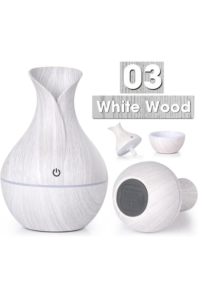 Primo Plus R0145 Portable Ultrasonic Aroma Humidifier with Auto-Off Water Sho...