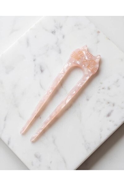Portakal Esintisi Syluna Cat Bone Look Pin Bun Hairpin