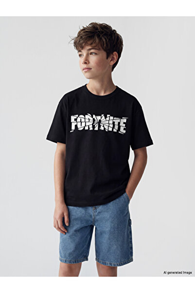 LC Waikiki I Zero Roba Collar Fortnite Printed Boys' T-Shirt from Freezen Store