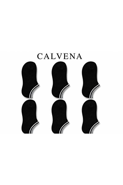 Calvena 6 أزواج من الجوارب القطنية غير المرئية للأطفال من الجنسين بتفاصيل خطو...