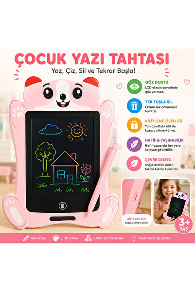 LALE Çoçuk Lcd Kalemli yazı tahtası