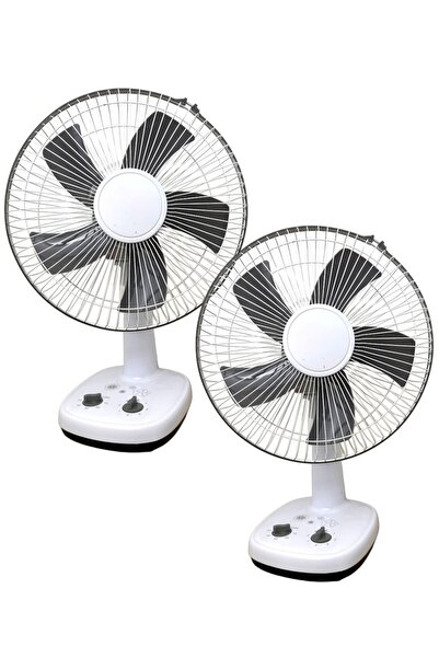 KAVI ONE Комплект от 2 настолни вентилатора Kavi One, 60W, 3 степени на скоро...