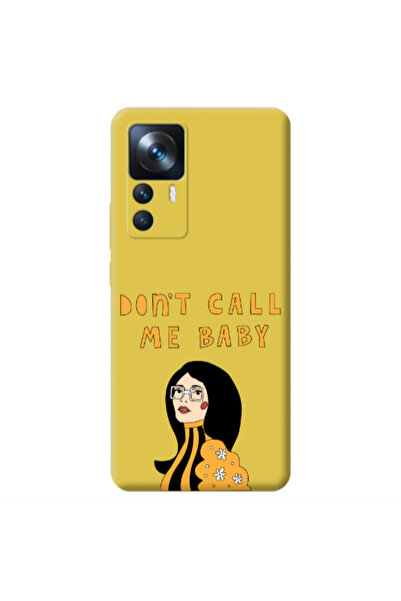 Other Xiaomi Mi 12T Call me baby Yellow Colored Silicone TPU Θήκη
