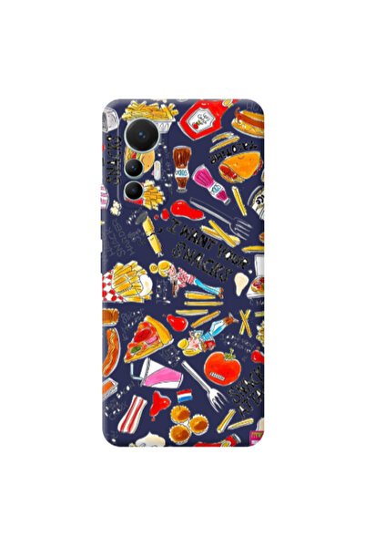Other Xiaomi Mi 12 Lite Snack attack Dark blue Colored Silicone TPU Θήκη