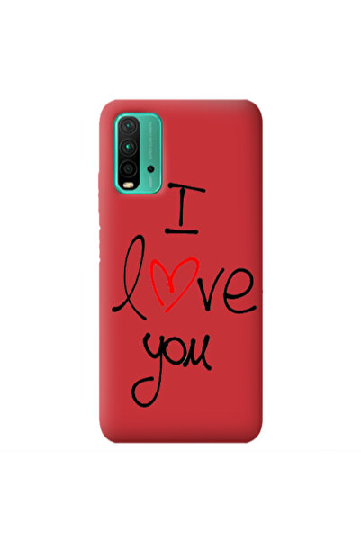 Other Xiaomi Poco M3 i love you Red Colored Silicone TPU Θήκη