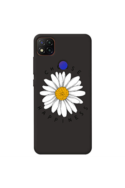 Other Xiaomi Redmi 9c Chose Happines Black Colored Silicone TPU Θήκη