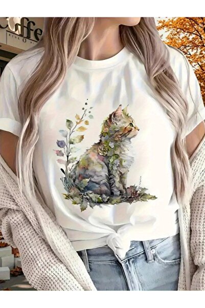 212Wear Fashion Letter Anime Print Women'S Round Neck T-Shirt Simple Design, ...