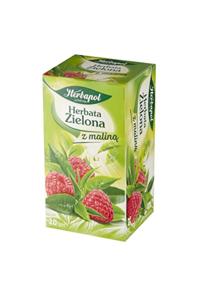 Herbapol Ceai verde cu zmeura, Herbapol, 20 pliculete x 1.7g, 34g