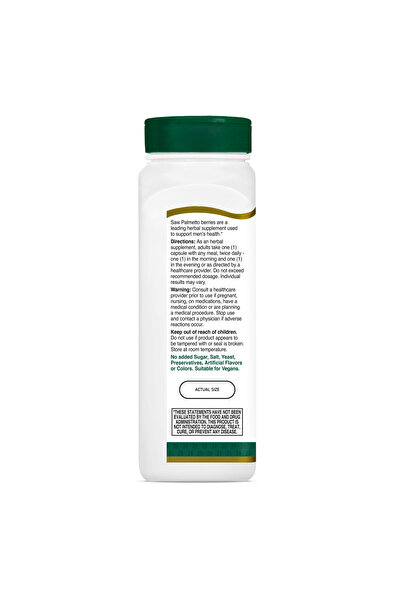 21st Century Saw Palmetto 450mg, 200 Capsule