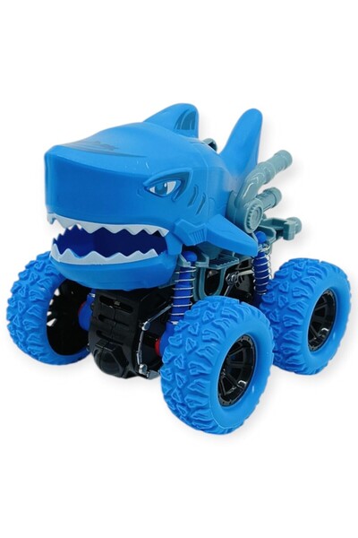 Generic Brand Shark Friction Powered Mechanical Car Blue cm - 1 Pc