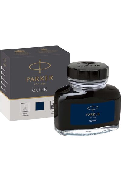 Parker زجاجة حبر - أزرق وأسود، 57 مل