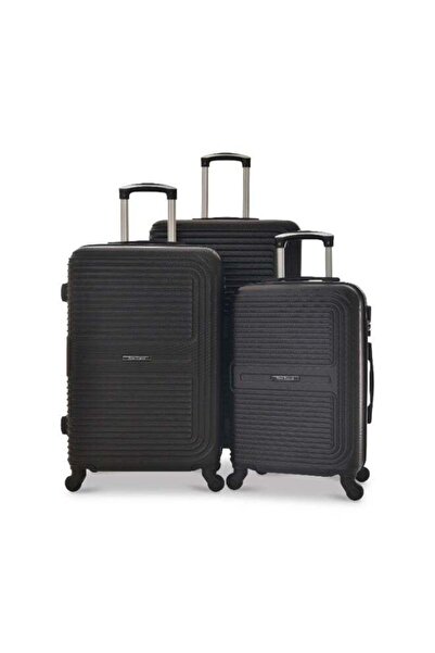 New Travel 3-Piece Trolley Luggage Set, Hard ABS Shell, 360° Swivel Wheels, C...