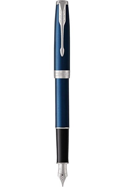 Parker Sonnet Liquid Blue Fountain Pen with Palladium Trim and Fine Nib (1945...