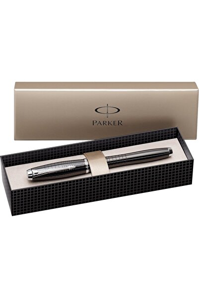 Parker قلم حبر جاف أوربان بريميوم مصنوع من خشب الأبنوس مع خرطوشة حبر أسود متو...