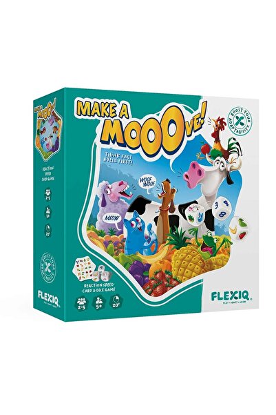 Flexiq Επιτραπέζιο παιχνίδι με ζάρια και κάρτες 'Κάνε μια κίνηση' (001878)