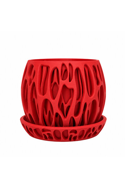 PrintForge Vaza Reef, PrintForge®, printata 3D, 14x14x13 cm, fabricata din PL...