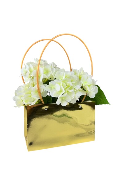 OEM Top Bottom Set of Flower Packages Gold Paper 22x13x10 cm