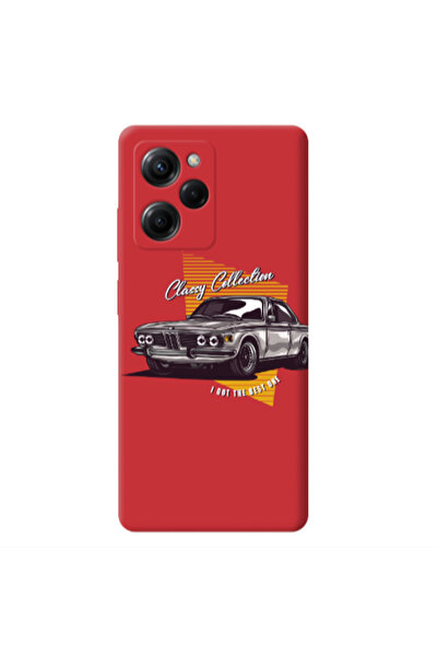 Other Xiaomi Poco X5 Pro Classy Collection Red Colored Silicone TPU Θήκη
