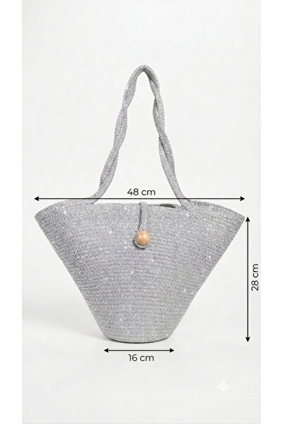 Dugka Atölye Wicker Beach Bag