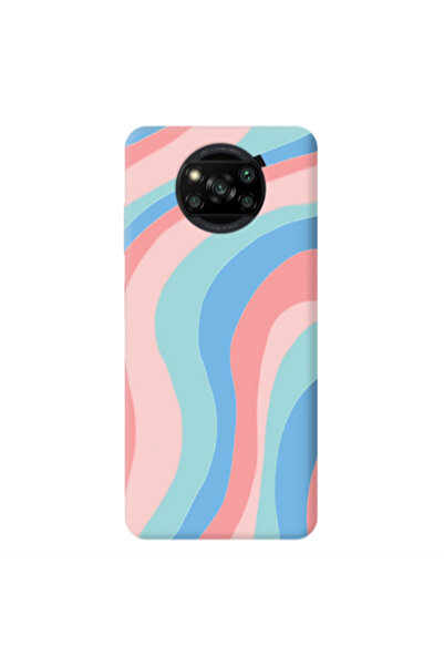 Other Xiaomi Poco X3 /X3 Pro Colored lines Blue Colored Silicone TPU Θήκη