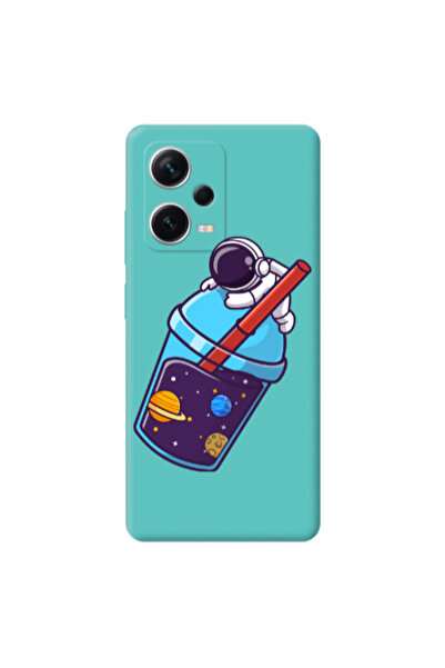 Other Xiaomi Poco X5 Longing in space Turquoise Colored Silicone TPU Θήκη