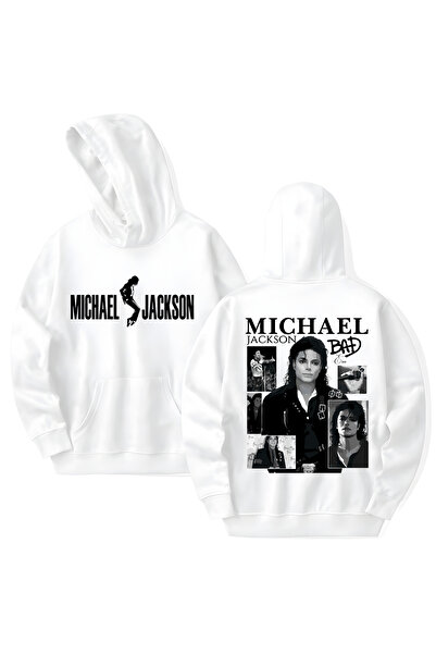STİL-X Hanorac cu glugă din bumbac imprimat Michael Jackson, cu mânecă lungă,...