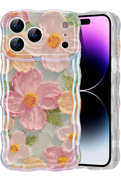 Urban URBANNX Compatible with iPhone 17 Pro Max Case Flower Design, Glossy Oi...