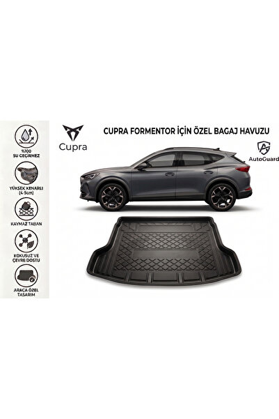 AutoGuard Cupra Formentor 2020 Model ve Sonrası Uyumlu 3D Bagaj Havuzu TPE Ma...