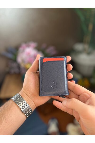 LORİS POLO Hakiki Unisex Mekanizmalı Deri Cüzdan