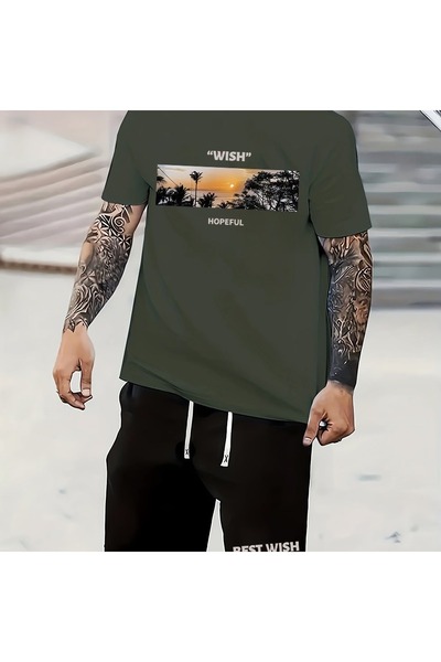 COZYWEAR Unisex Oversize Shorts Set Short Sleeve T-Shirt Comfortable Fit Summ...