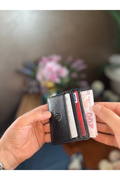LORİS POLO Haikiki Unisex Leather Slim Card Holder