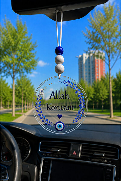 Vera Allah Korusun Boncuklu Dikiz Aynası Süsü Araba Süsü